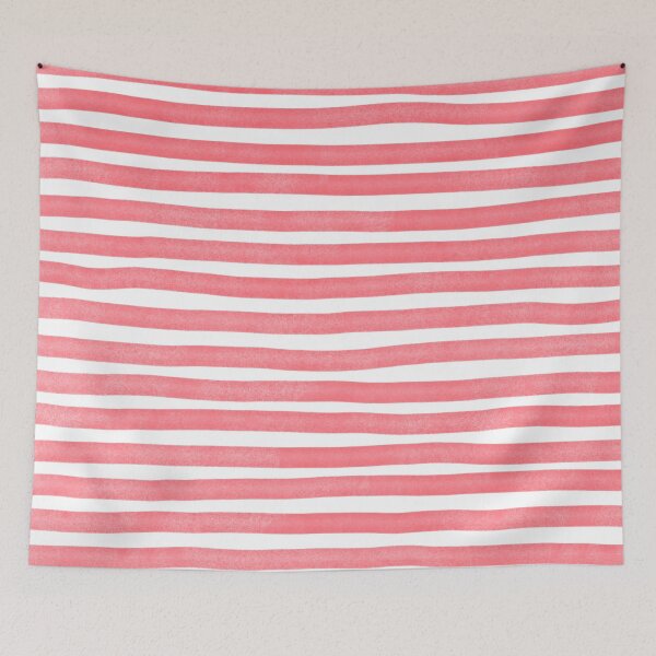 Item preview, red pattern hand drawn stripe classic sticker designed and sold by anandsiva2703.