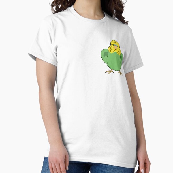 Item preview, Playful Green Budgie Bird with Cheeky Charm designed and sold by tayaan.