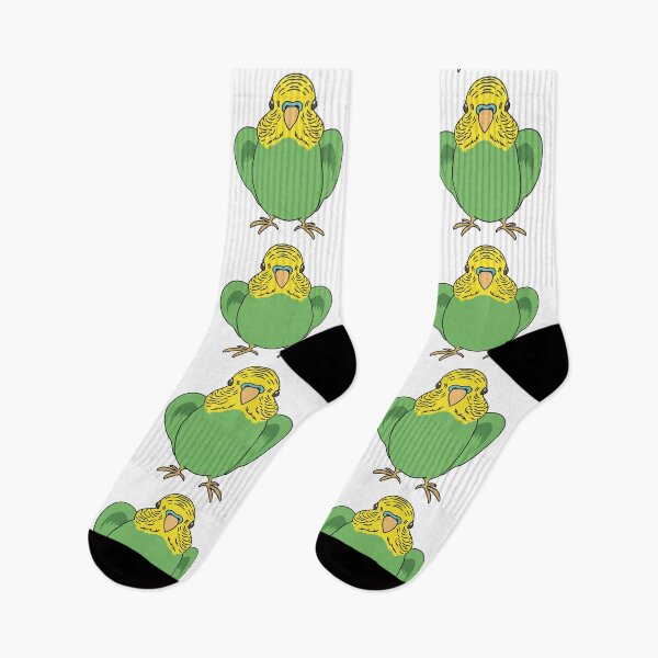 Item preview, Playful Green Budgie Bird with Cheeky Charm designed and sold by tayaan.