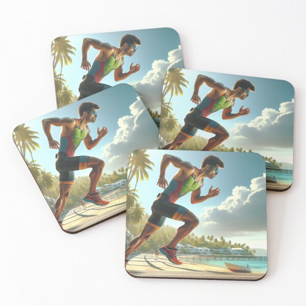 Item preview, “CHASE THE SUN, BEAT THE CLOCK” designed and sold by Triathlongram.