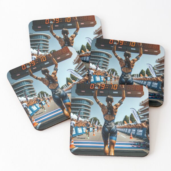 Item preview, “FINISH STRONG, WIN LOUD” designed and sold by Triathlongram.