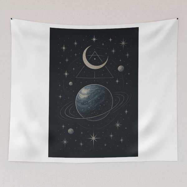 Item preview, Mystic Moon & Sacred Geometr designed and sold by RYU & KOI DESIGNS.