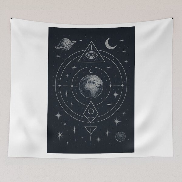 Item preview, Silver Earth & the Celestial Blueprint designed and sold by RYU & KOI DESIGNS.