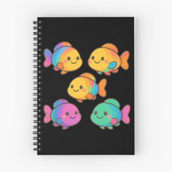 Item preview, Parrot Fish Kawaii Rainbow Ocean Friends designed and sold by DamioPolArt.