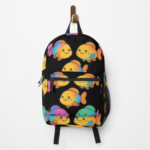 Item preview, Parrot Fish Kawaii Rainbow Ocean Friends designed and sold by DamioPolArt.