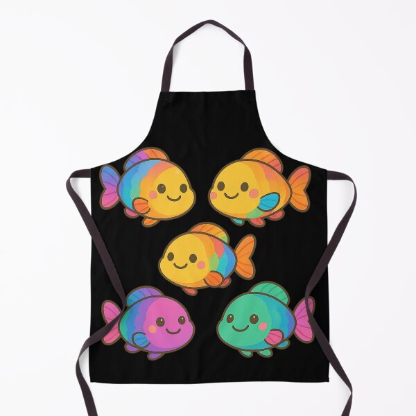 Item preview, Parrot Fish Kawaii Rainbow Ocean Friends designed and sold by DamioPolArt.