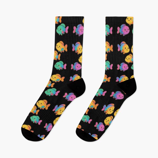 Item preview, Parrot Fish Kawaii Rainbow Ocean Friends designed and sold by DamioPolArt.