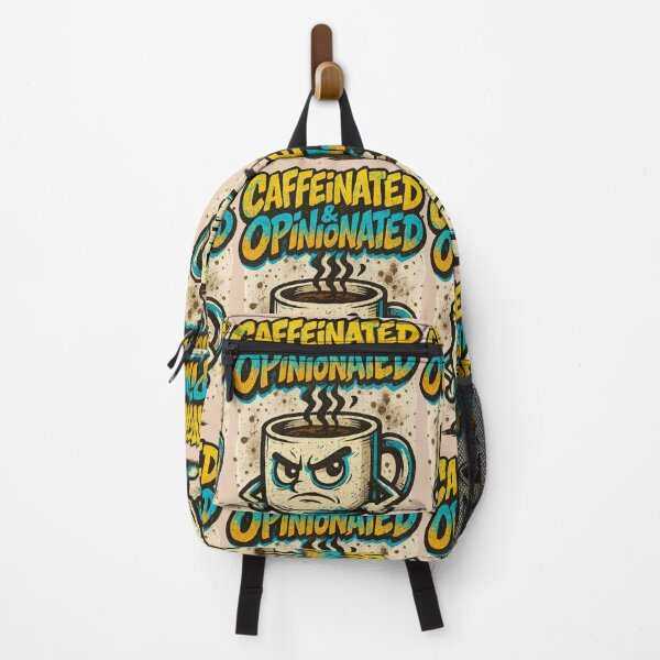 Item preview, Caffeinated & Opinionated - Bold Funny Coffee Quote designed and sold by Ridingondaydrea.