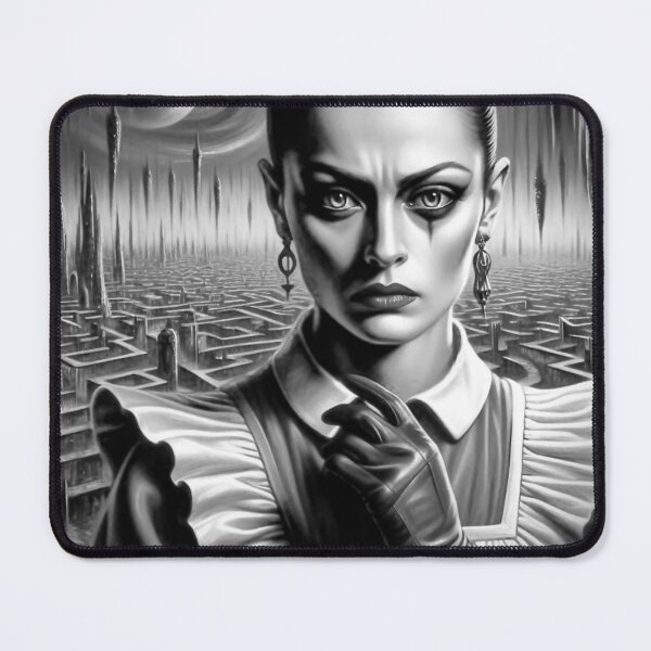Item preview, Title: Enigmatic Cosmic Nurse Portrait designed and sold by Ghost Archer Illusions.