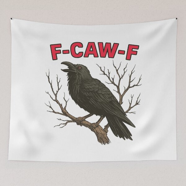 Item preview, Pájaro negro - Cuervo gracioso, F-Caw-F designed and sold by OneSharkx.