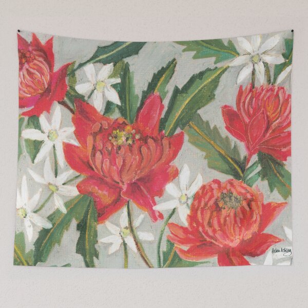 Item preview, Waratah and Flannel Flower  designed and sold by Helen Ashley.
