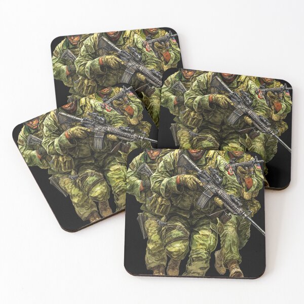 Item preview, Soldiers Push Forward Under Fire And Pressure designed and sold by Piotrek0001.