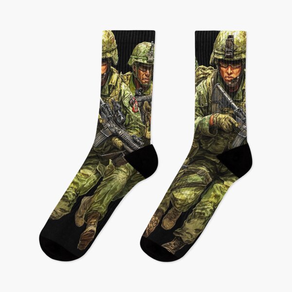 Item preview, Soldiers Push Forward Under Fire And Pressure designed and sold by Piotrek0001.