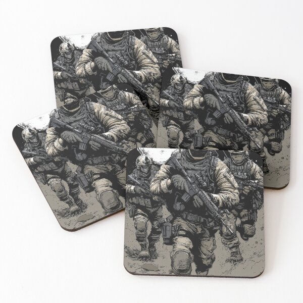Item preview, Tactical Trio Advancing Through Fire And Smoke designed and sold by Piotrek0001.
