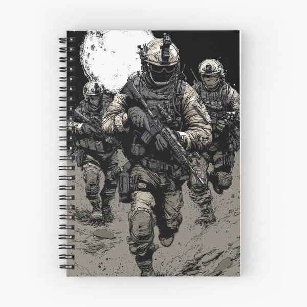 Item preview, Tactical Trio Advancing Through Fire And Smoke designed and sold by Piotrek0001.