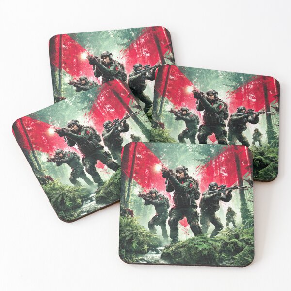 Item preview, Silent Assault Team Marching Into Dark Battle designed and sold by Piotrek0001.