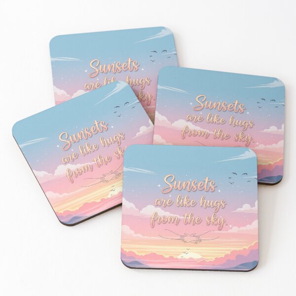 Item preview, Sunsets are embraces from heaven – Poetic and soft design designed and sold by EsenciaZen.