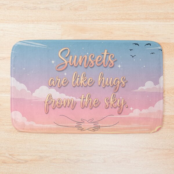 Item preview, Sunsets are embraces from heaven – Poetic and soft design designed and sold by EsenciaZen.
