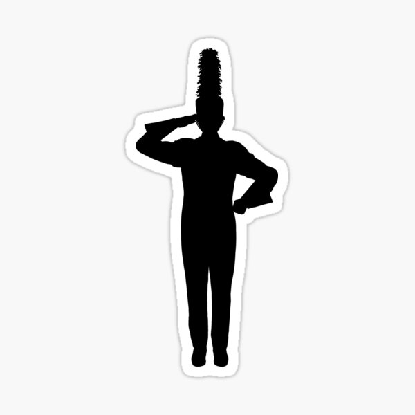 Item preview, Marching Band Drum Major, Saluting designed and sold by Vistascribe.