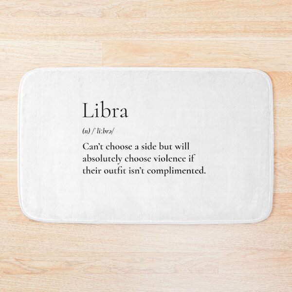 Item preview, Libra Zodiac Sign Definition designed and sold by CottonbyteUS.