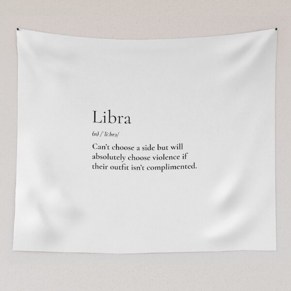 Item preview, Libra Zodiac Sign Definition designed and sold by CottonbyteUS.
