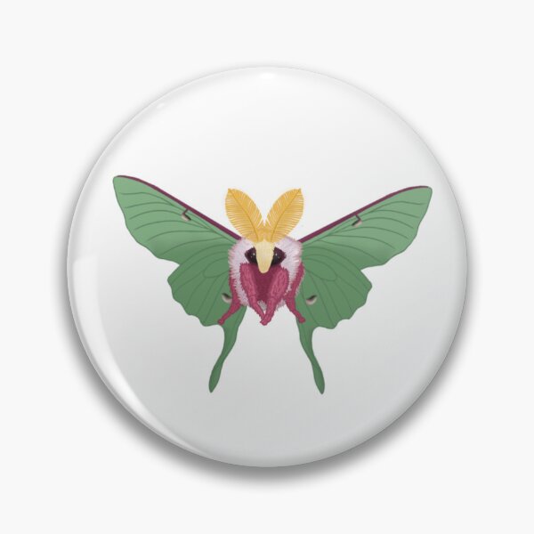 Item preview, Fluffy Cute Luna Moth (Actias luna)  designed and sold by EnchantedMoths.