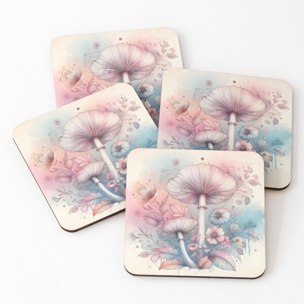 Item preview, Floral Mushrooms designed and sold by GraphicsClub.