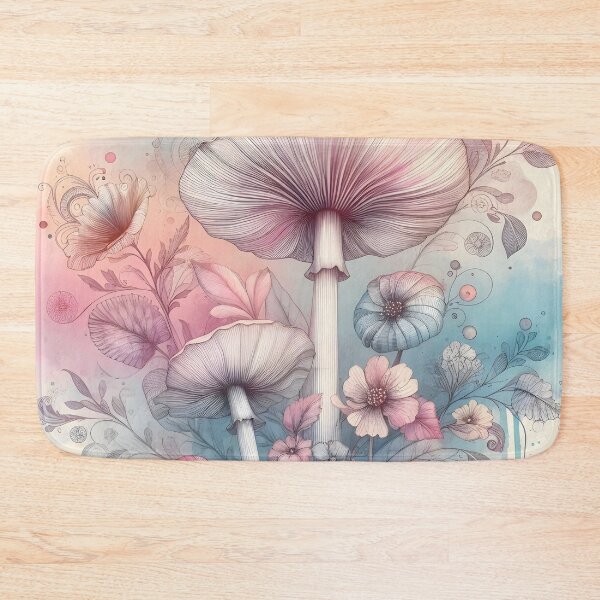 Item preview, Floral Mushrooms designed and sold by GraphicsClub.