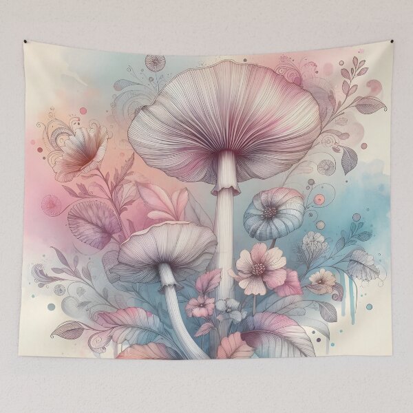 Item preview, Floral Mushrooms designed and sold by GraphicsClub.