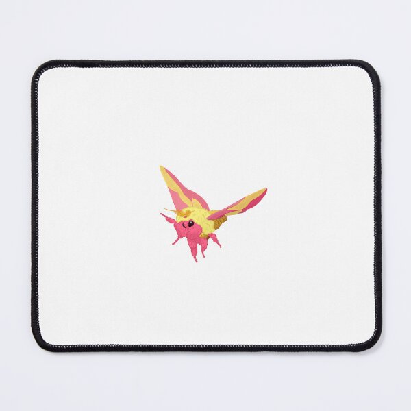 Item preview, Cute Fluffy Rosy Maple Moth (Dryocampa Rubicunda) Digital Drawing designed and sold by EnchantedMoths.