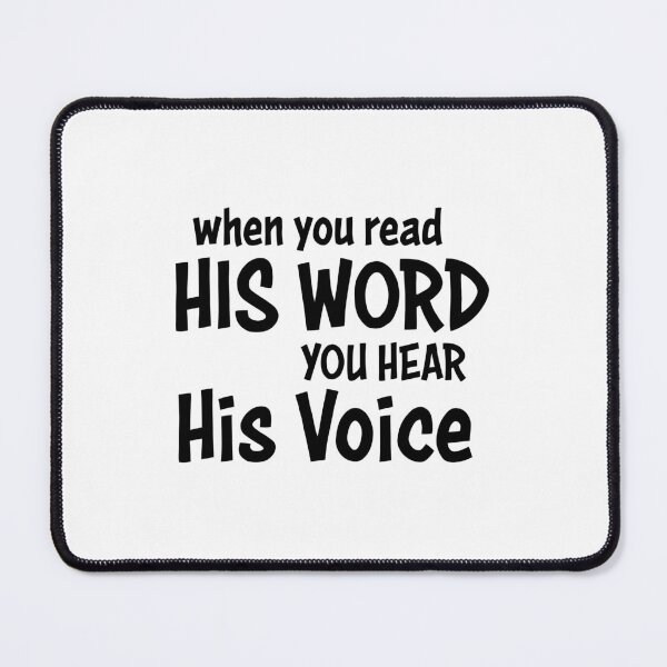 Item preview, When You read His Word You Hear His Voice Christian T-Shirt – Inspirational Bible Quote Shirt designed and sold by CrossCrafted.