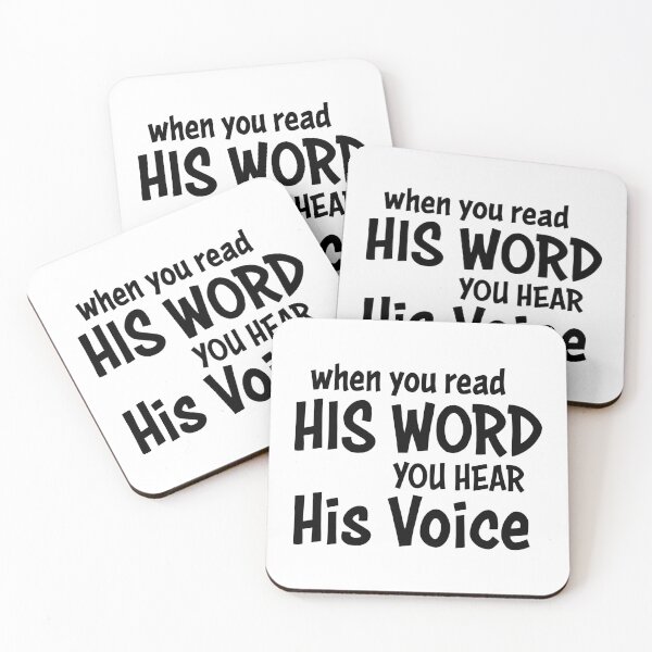 Item preview, When You read His Word You Hear His Voice Christian T-Shirt – Inspirational Bible Quote Shirt designed and sold by CrossCrafted.