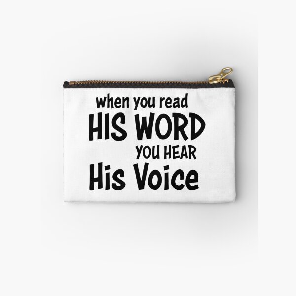 Item preview, When You read His Word You Hear His Voice Christian T-Shirt – Inspirational Bible Quote Shirt designed and sold by CrossCrafted.