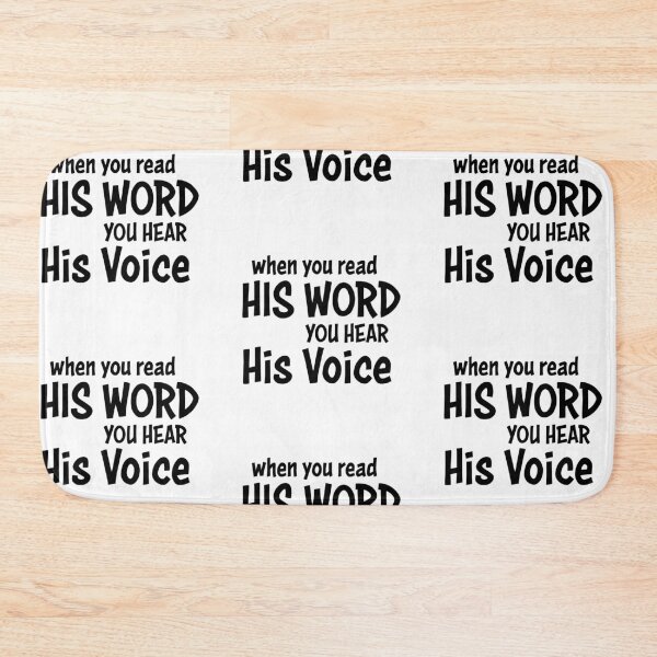 Item preview, When You read His Word You Hear His Voice Christian T-Shirt – Inspirational Bible Quote Shirt designed and sold by CrossCrafted.