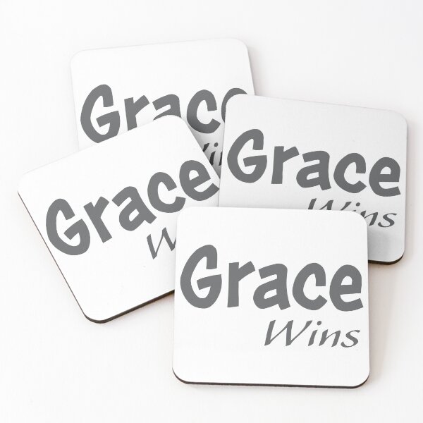 Item preview, Grace Wins Christian T-Shirt – Inspirational Bible Quote Shirt designed and sold by CrossCrafted.