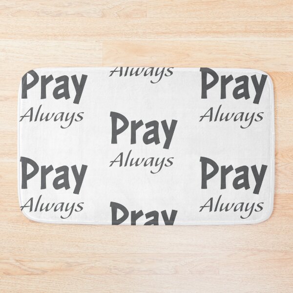 Item preview, Pray Always Christian T-Shirt – Inspirational Bible Quote Shirt designed and sold by CrossCrafted.