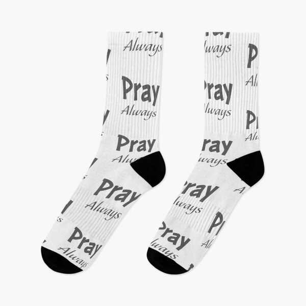 Item preview, Pray Always Christian T-Shirt – Inspirational Bible Quote Shirt designed and sold by CrossCrafted.