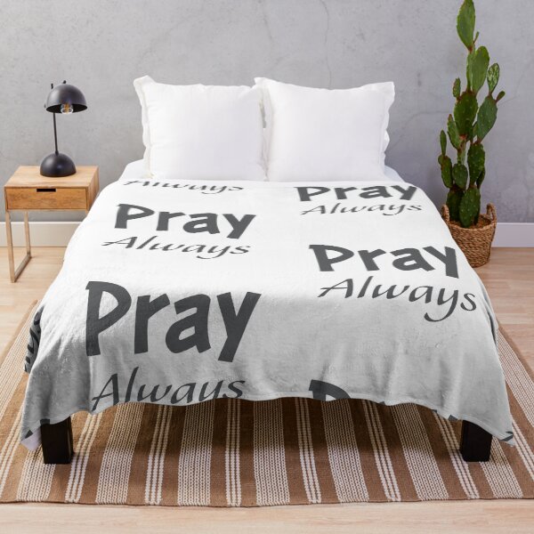 Item preview, Pray Always Christian T-Shirt – Inspirational Bible Quote Shirt designed and sold by CrossCrafted.