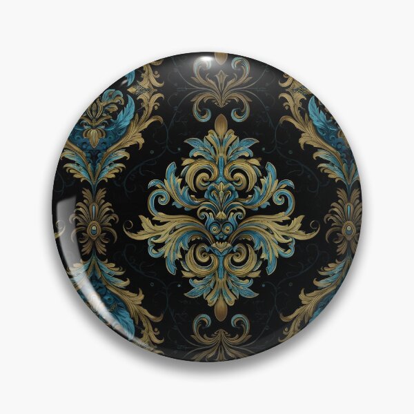 Item preview, Regal Blue and Gold Damask designed and sold by Creaciontrompiz.
