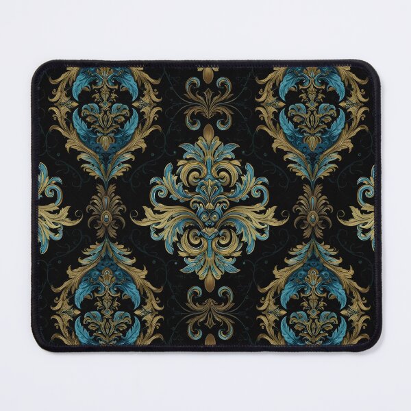 Item preview, Regal Blue and Gold Damask designed and sold by Creaciontrompiz.
