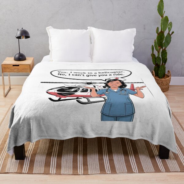 Item preview, Yes, I Work in a Helicopter - Flight Nurse Humor | Funny Medevac RN designed and sold by CuteDesignables.