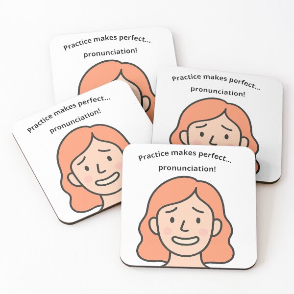 Item preview, Practice makes perfect… pronunciation! designed and sold by TheActionMe.