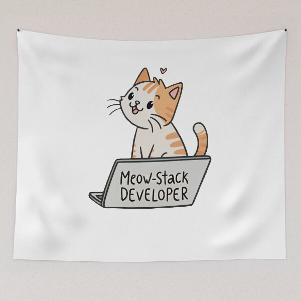 Item preview, Meow Stack Developer  designed and sold by SibMa.