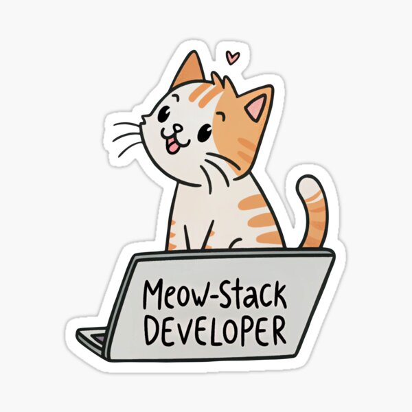 Aperçu de l'œuvre Développeur Meow Stack créée et vendue par SibMa.
