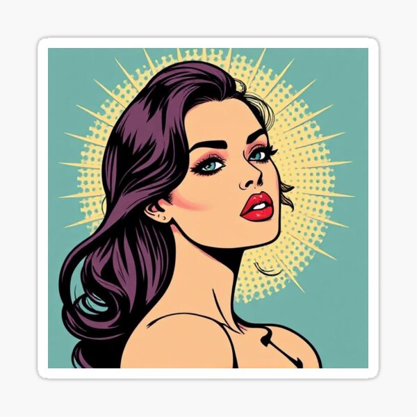 Item preview, Pop Art Glam - Fille de bande dessinée rétro designed and sold by AustenPussett.