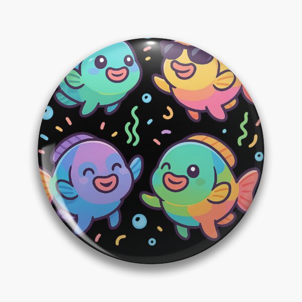 Item preview, Parrot Fish Party – Kawaii Ocean Dance designed and sold by DamioPolArt.