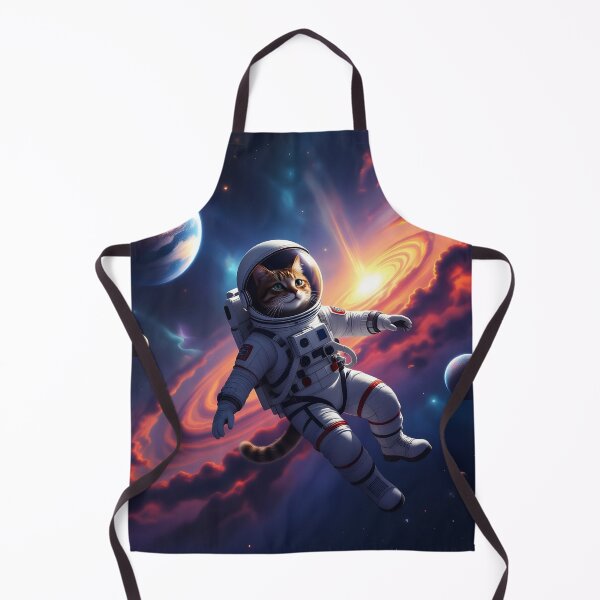 Item preview, Cat floating into Space with Universe and Nebula designed and sold by Erlin Rudho.