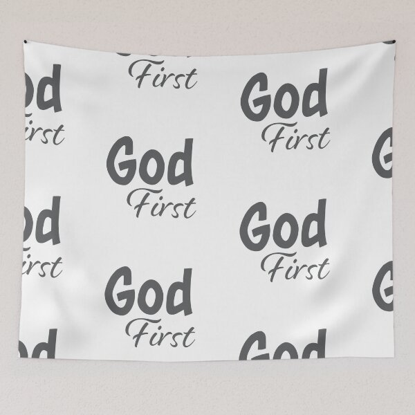 Item preview, God First Christian T-Shirt – Inspirational Bible Quote Shirt designed and sold by CrossCrafted.