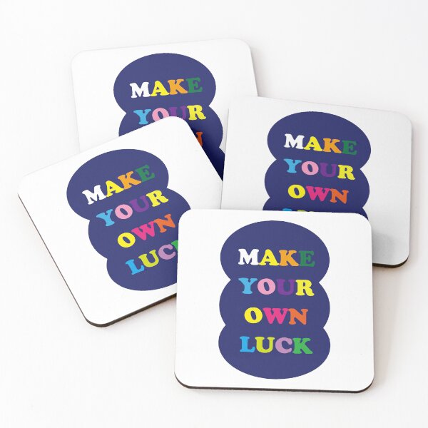 Item preview, Make Your Own Luck – Rainbow Positive Quote Sticker designed and sold by cpop-studio.