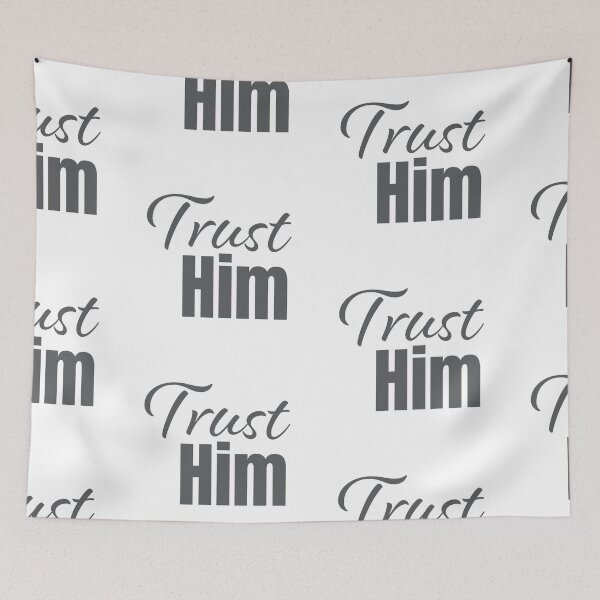 Item preview, Trust Him Christian T-Shirt – Inspirational Bible Quote Shirt designed and sold by CrossCrafted.